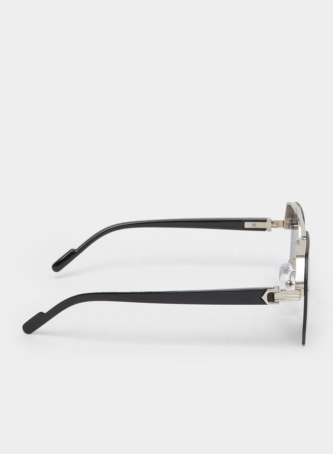 ستايلي نظارة شمسية هندسية بجسر مزدوج - Image 3